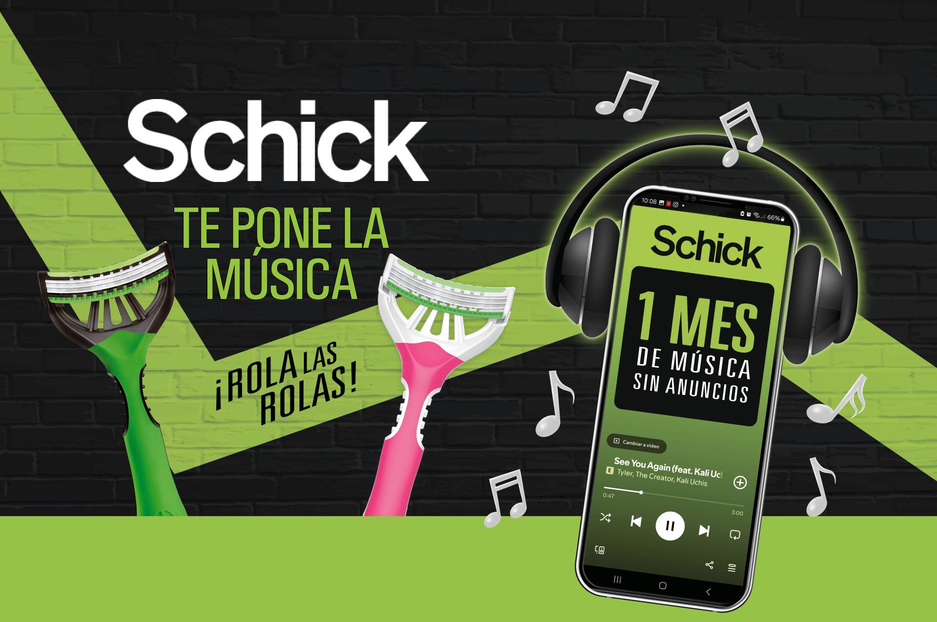 Schick - Te pone la música - ¡Rola las Rolas!