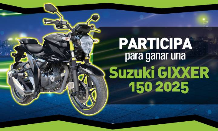 Participa para ganar una Suzuki Gixxer 150 2025